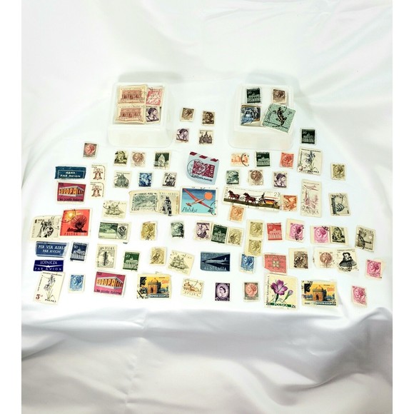 Collectible Worldwide Postage Stamps EuropeAustralia Russia Italy Germany Poland - Picture 1 of 6